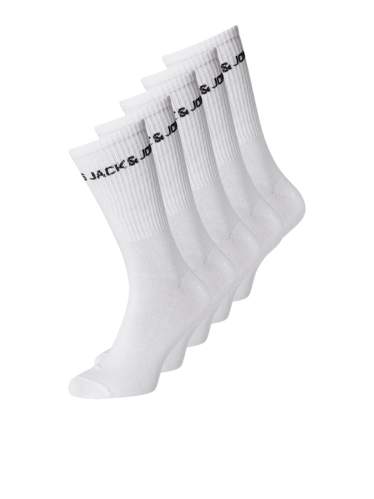 JACBASIC LOGO TENNIS SOCK 5 PACK