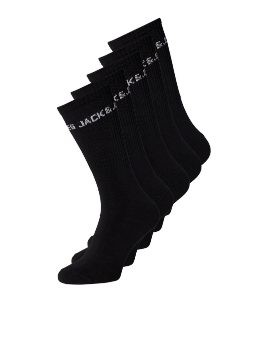 JACBASIC LOGO TENNIS SOCK 5 PACK