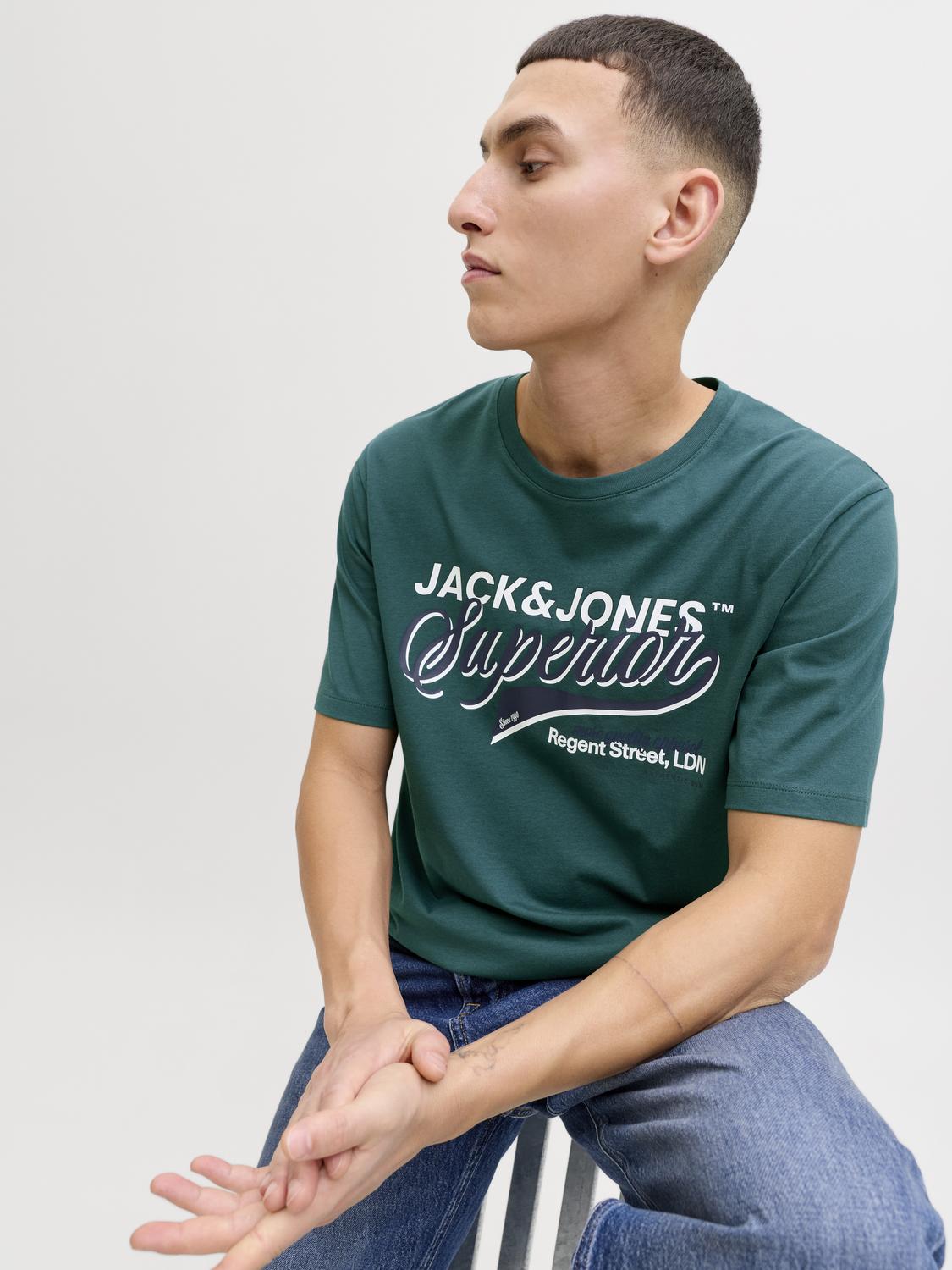JJELOGO 2 COL S26 O-NECK T-SHIRT