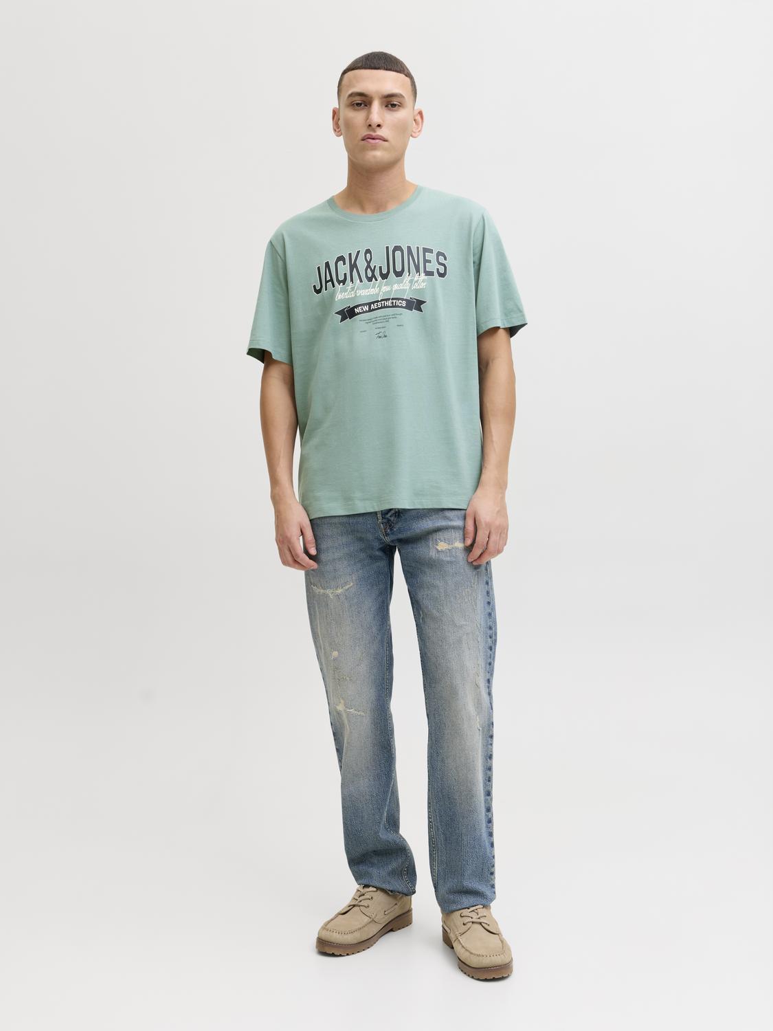 JJELOGO 2 COL S26 O-NECK T-SHIRT