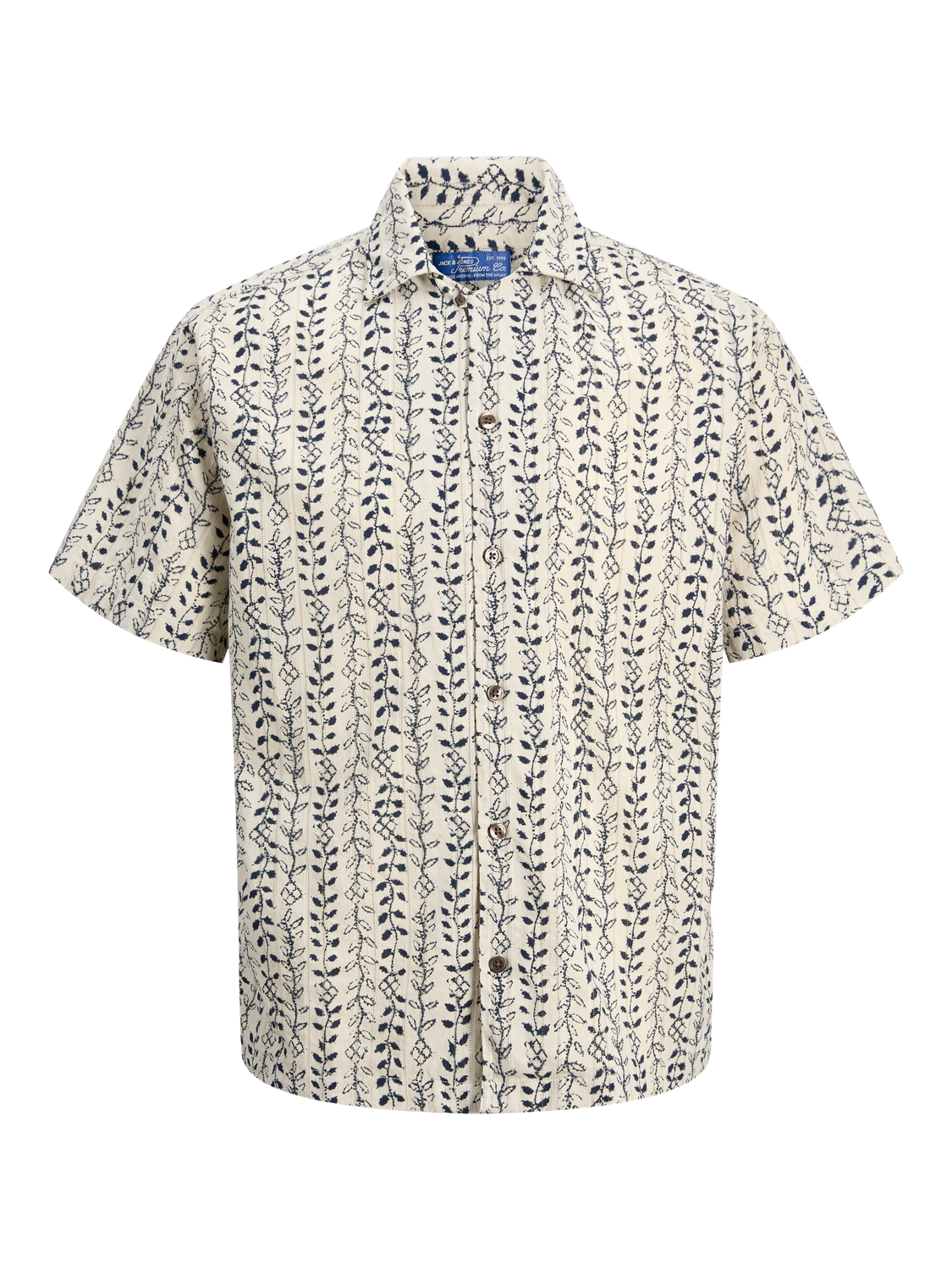 JPRBLULYON PRINT DOBBY S/S SHIRT