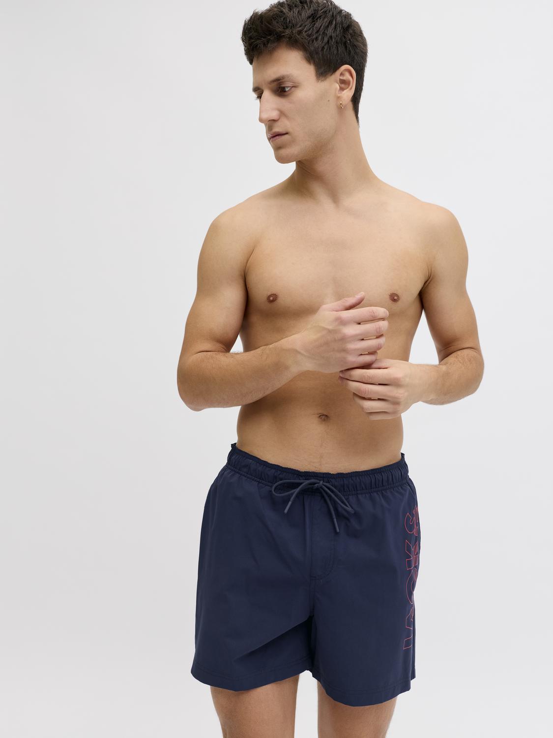 JPSTMAUI WAVE LOGO SWIM SHORTS