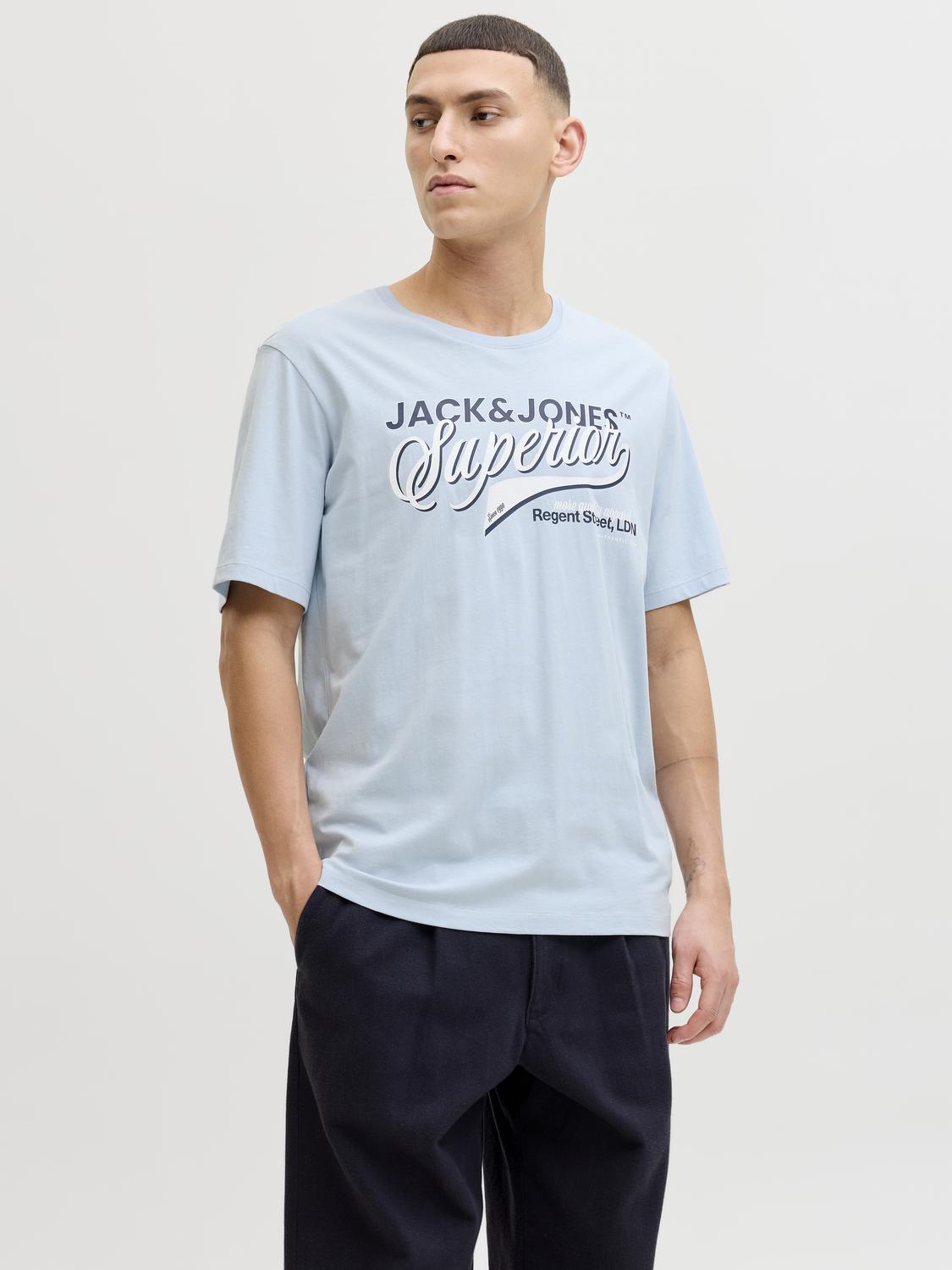 JJELOGO 2 COL S26 O-NECK T-SHIRT