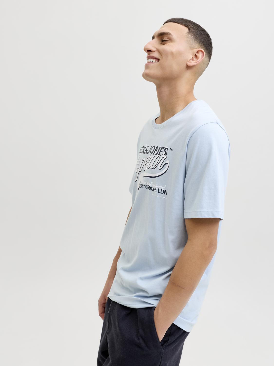 JJELOGO 2 COL S26 O-NECK T-SHIRT
