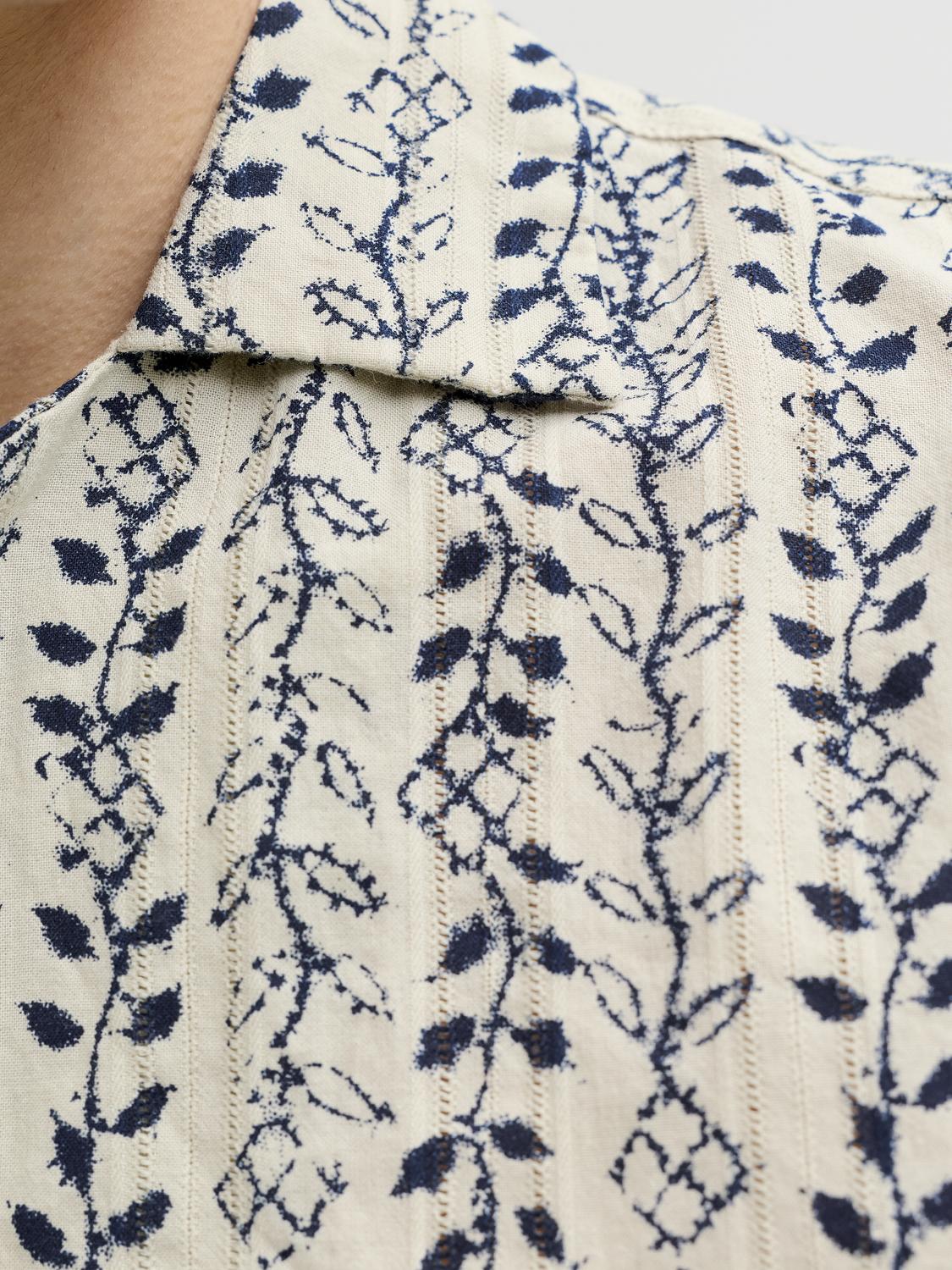 JPRBLULYON PRINT DOBBY S/S SHIRT