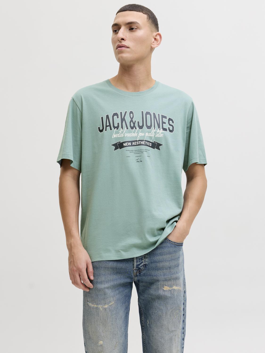 JJELOGO 2 COL S26 O-NECK T-SHIRT