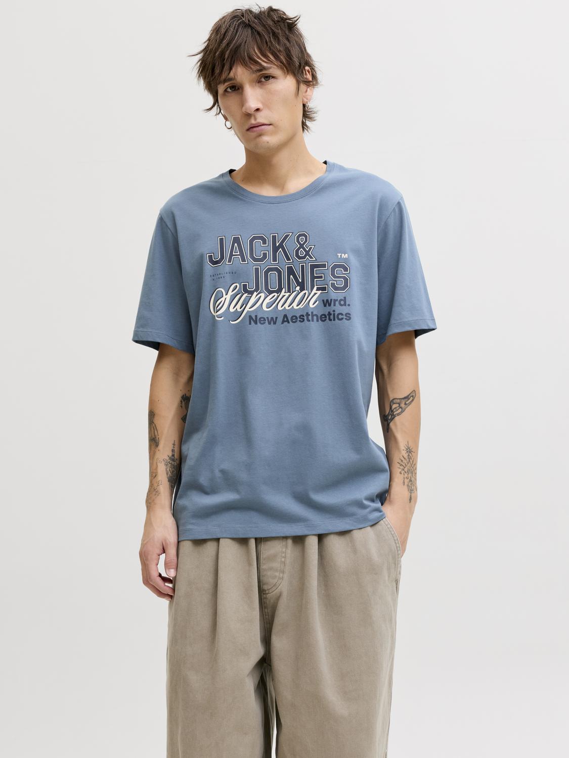 JJELOGO 2 COL S26 O-NECK T-SHIRT