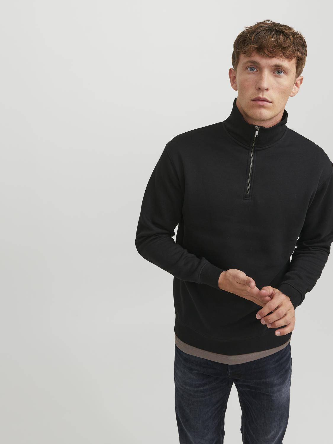 JJEBRADLEY HALF ZIP SWEATSHIRT