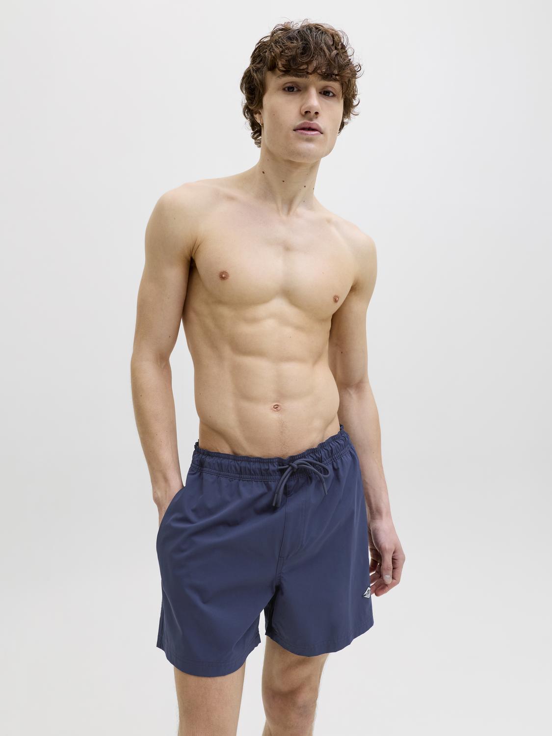 JPSTMAUI TROPIC SOLID SWIM SHORTS
