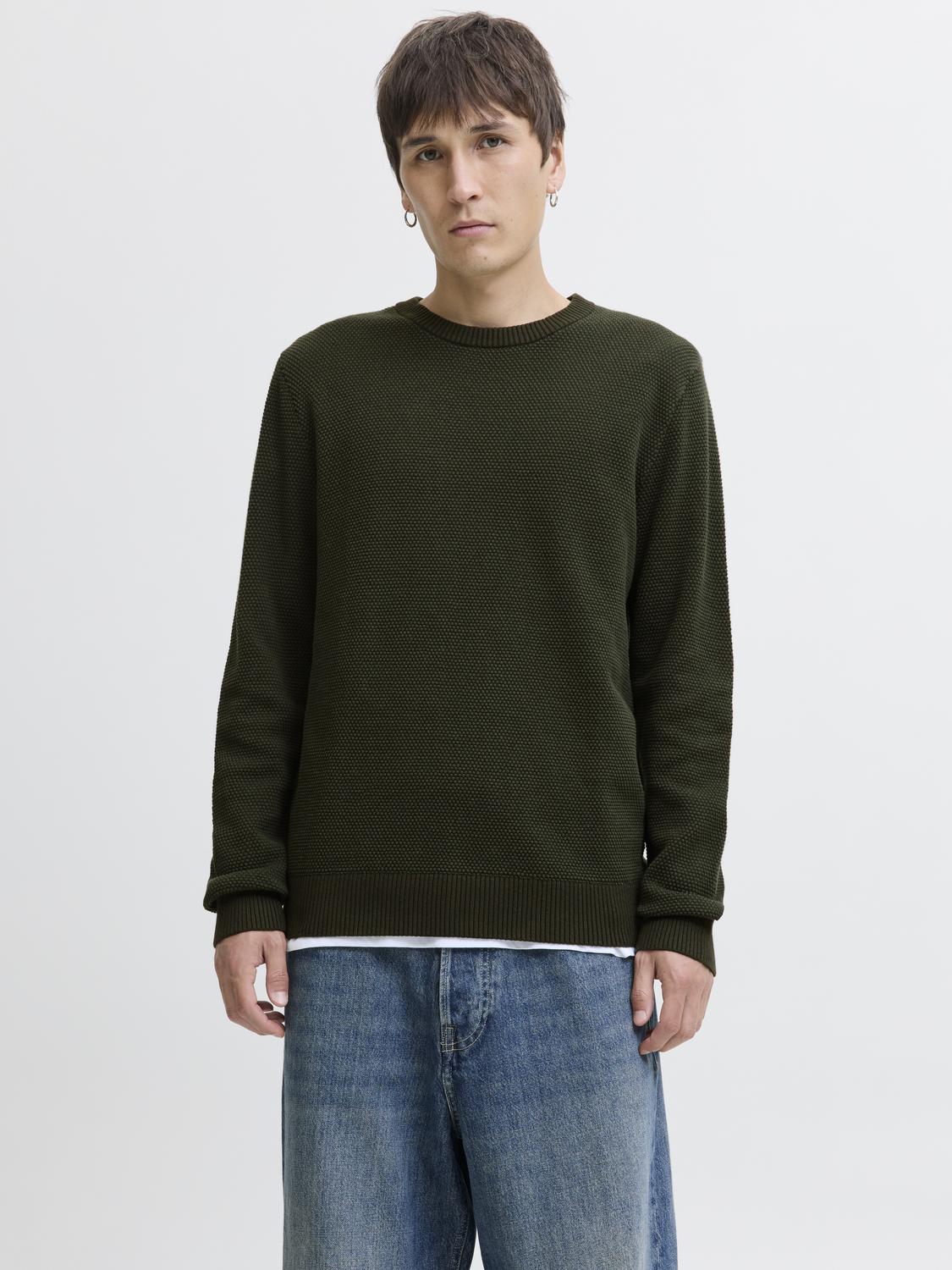 JJEGLOBE KNIT CREW NECK