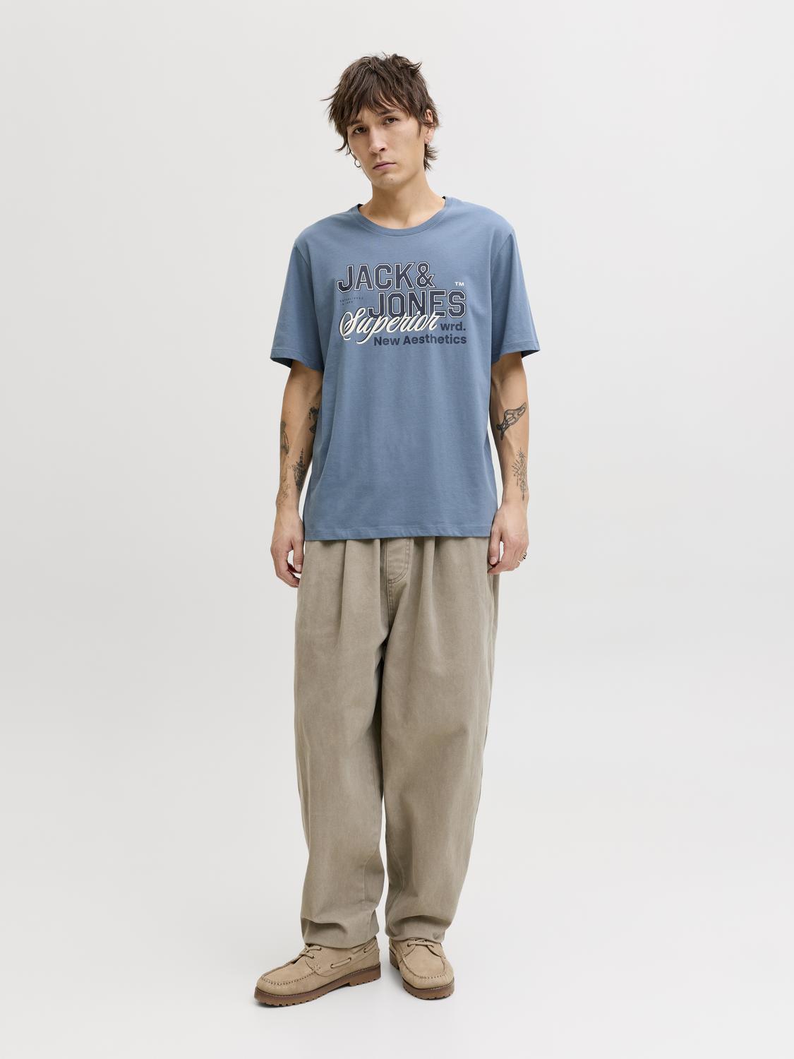 JJELOGO 2 COL S26 O-NECK T-SHIRT