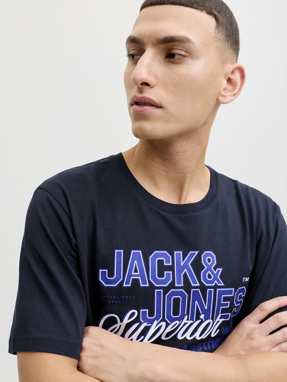 JJELOGO 2 COL S26 O-NECK T-SHIRT