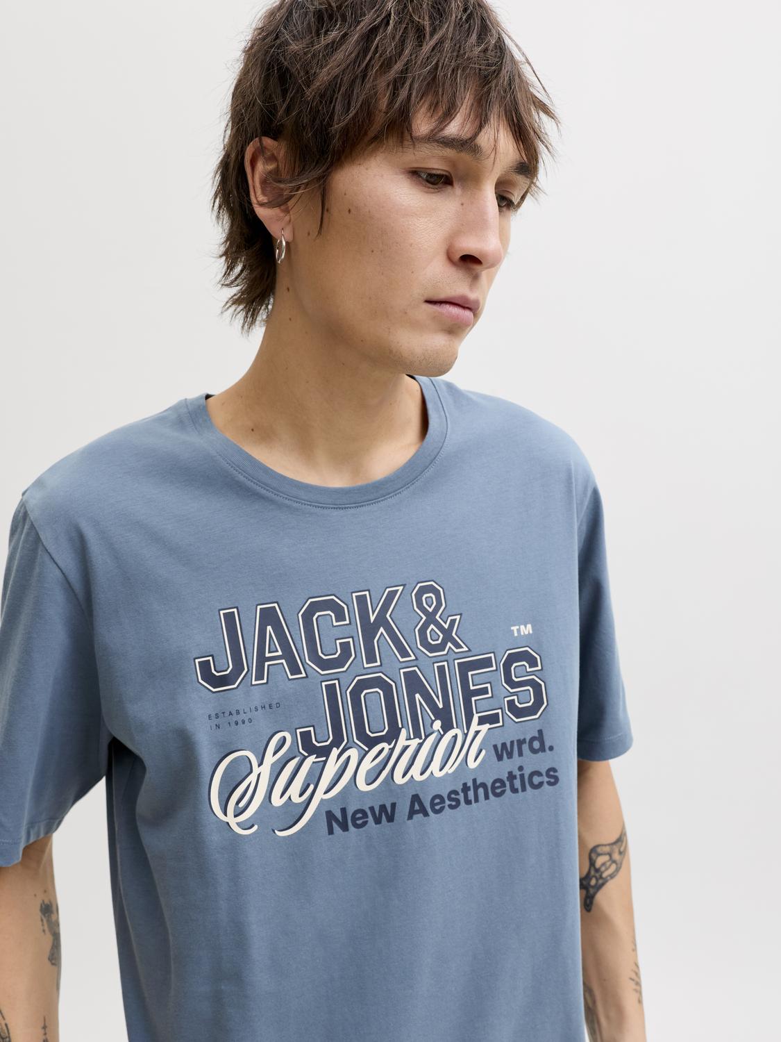 JJELOGO 2 COL S26 O-NECK T-SHIRT